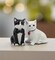 The Purr-fect Couple: Ceramic Valentine's Day Cats Salt And Pepper Shakers, Home Décor, Gift for Her or Mom, Kitchen Décor, Cat Lovers Gift